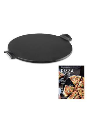 Emile Henry Pizza Stone With Williams Sonoma Pizza Night Cookbook