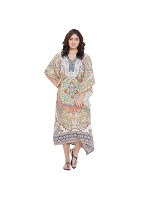 Mandala Digital Printed Kaftan