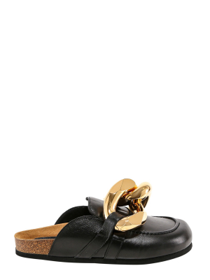 Jw Anderson Chain Embellished Loafer Mules