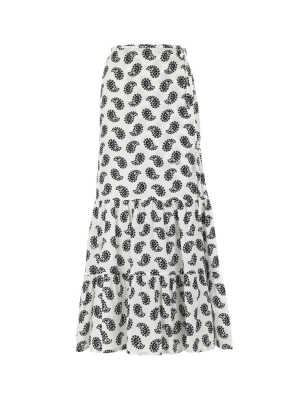 Msgm Paisley-print Wrap Skirt