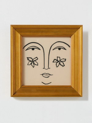 Floral Face I Wall Art