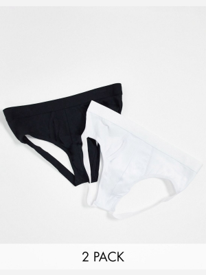 Asos Design 2 Pack Brief Jock Strap Save