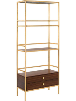 Malaya 4 Tier 1 Drawer Etagere