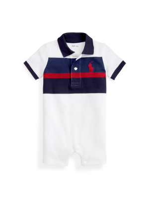 Cotton Mesh Polo Shortall