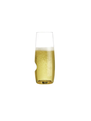 Govino 8oz 2pk Plastic Champagne Flute Glasses