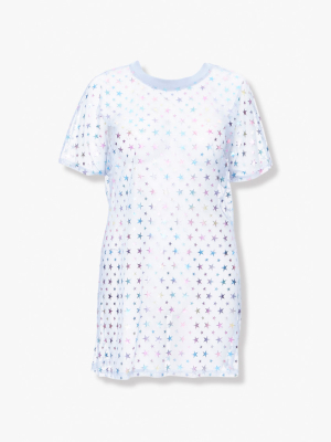 Plus Size Star Print T-shirt Dress