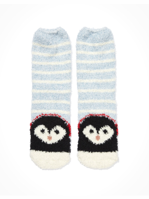 Ae Penguin Striped Crew Sock