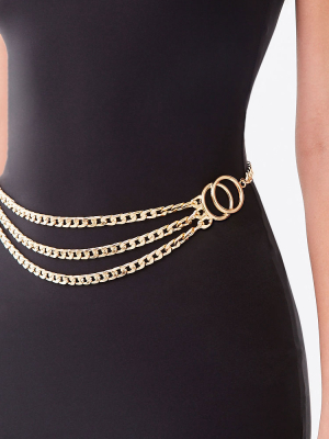 O-ring Curb Chain Waist Belt