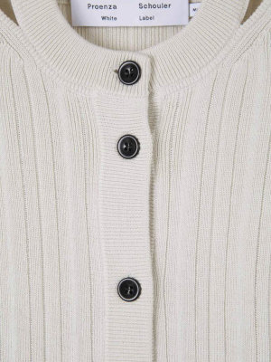 Proenza Schouler Ribbed Knit Cardigan