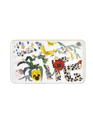 Vista Alegre Christian Lacroix Primavera Small Rectangular Platter