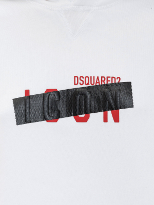 Dsquared2 Icon Print Drawstring Hoodie