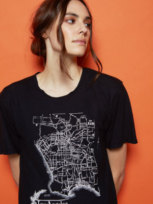 La Map Tee, Black