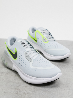 Nike Running Joyride Dual Run In White And Green