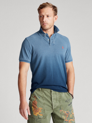 Custom Slim Fit Indigo Mesh Polo Shirt