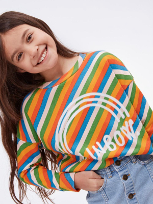 Molo Maxi Sweatshirt- Diagonal Rainbow