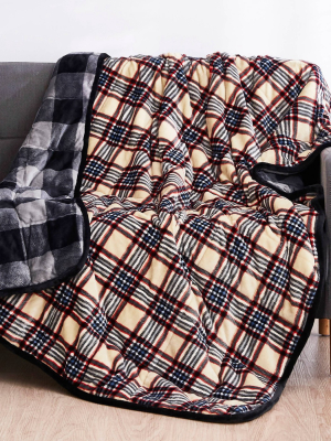 48" X 72" Shiny Velvet 15lbs Weighted Throw Blanket - Dreamnest