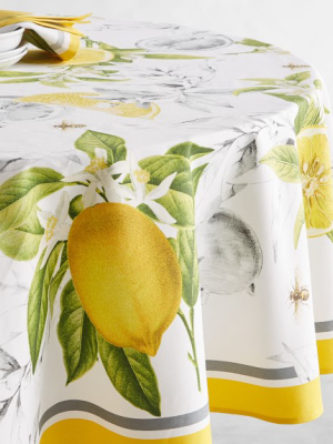 Meyer Lemon Round Tablecloth