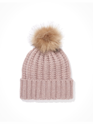 Ae Ribbed Pom Beanie