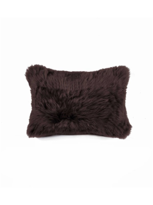 12" X 20" X 5" Chocolate Sheepskin - Pillow