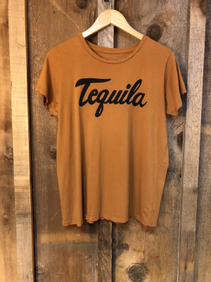 Tequila Women's Color Tee Cognac/black