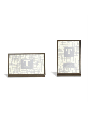 Modern Metals Gunmetal Silver Photo Frames, Assorted Styles