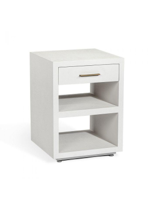 Livia Small Bedside Chest In White