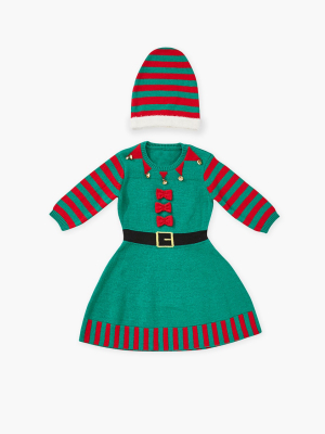 Girls Elf Sweater Dress (kids)
