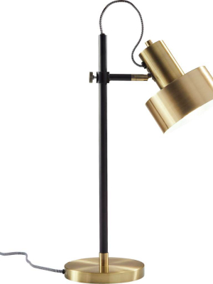 Clamart Desk Lamp Brass/black