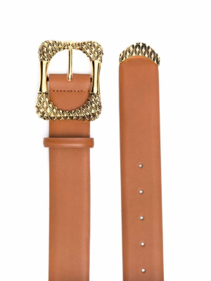 Alberta Ferretti Engraved Buckle Belt