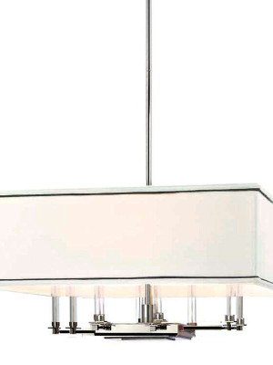 Collins 8 Light Chandelier Polished Nickel