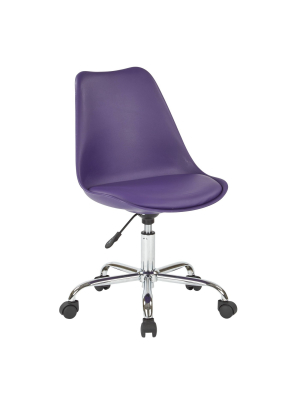 Emerson Office Chair With Pneumatic Chrome Base - Osp Home Furnishings