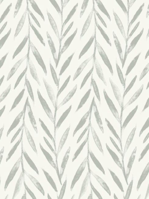 Sample Willow Peel & Stick Wallpaper In Grey By Joanna Gaines For York Wallcoverings