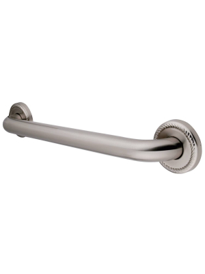 12" Laurel Decorative Grab Bar Brushed Nickel - Kingston Brass