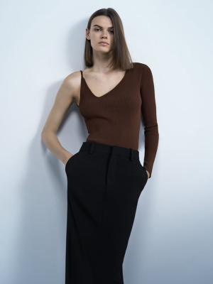 Asymmetric Knit Top