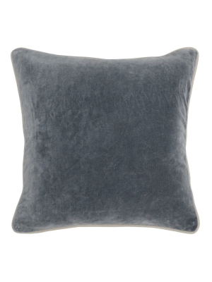 Heirloom Velvet Stone Gray Pillow