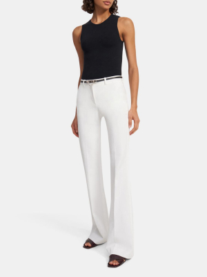 Demitria Pant In Bi-stretch Cotton Twill