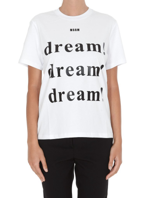 Msgm Dream Logo T-shirt