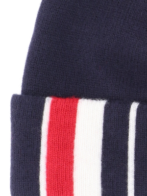 Thom Browne Stripe Detailed Knitted Beanie