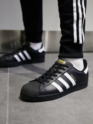 Adidas Originals Superstar Sneakers In Black