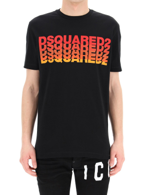 Dsquared2 Logo Print Crewneck T-shirt