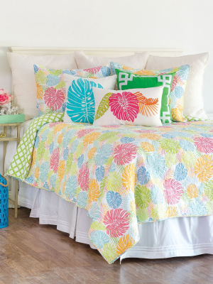 C&f Home Palm Beach Tropical Quilt Mini Set