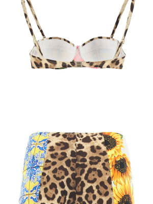 Dolce & Gabbana Patchwork Bikini Set