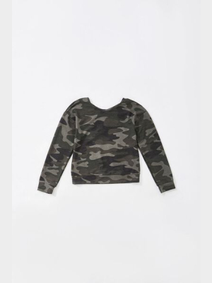 Girls Camo Pullover (kids)