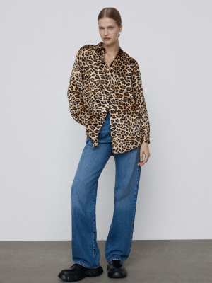 Long Animal Print Shirt