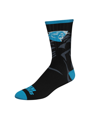 Nfl Carolina Panthers Tone Black Crew Socks