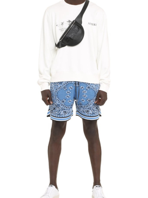 Amiri Logo Print Crewneck Sweatshirt