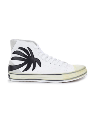 Palm Angels Palm Tree Print High-top Sneakers