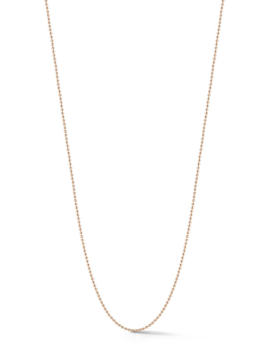 Dora 18k Rose Gold Ball Chain Necklace