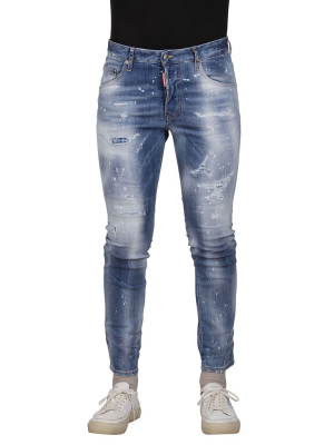 Dsquared2 Distressed Skinny Leg Jeans