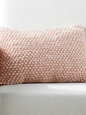 18"x12" Phaedra Outdoor Pink Loop Pillow